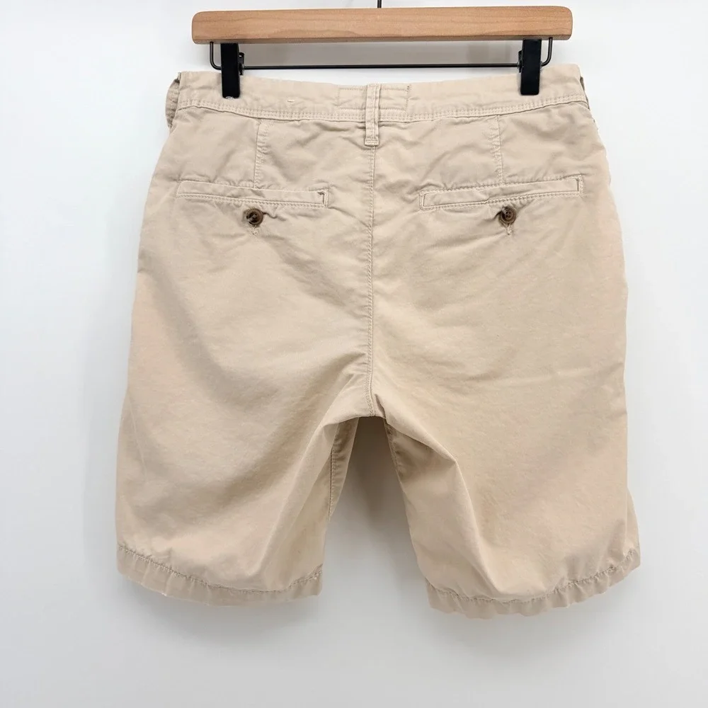 American Eagle Chino Shorts Mens 28x9 Tan Ne(x)t Level Flex Slim Cotton Casual